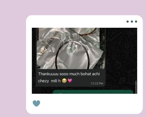 Customer WhatsApp review