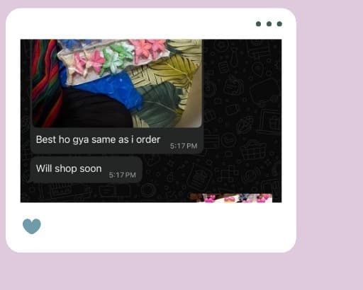 Customer WhatsApp review