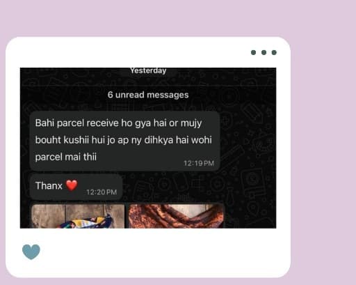 Customer WhatsApp review