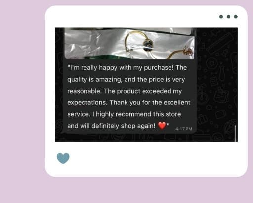 Customer WhatsApp review