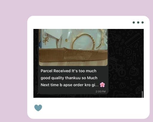 Customer WhatsApp review