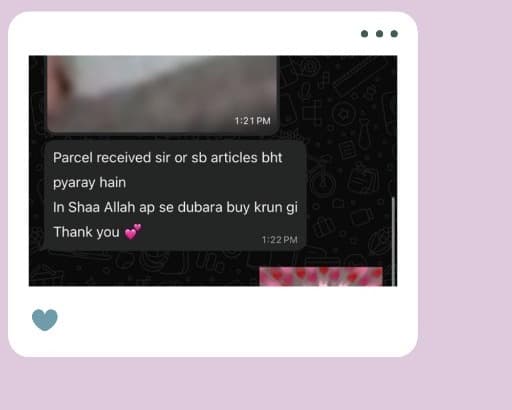 Customer WhatsApp review